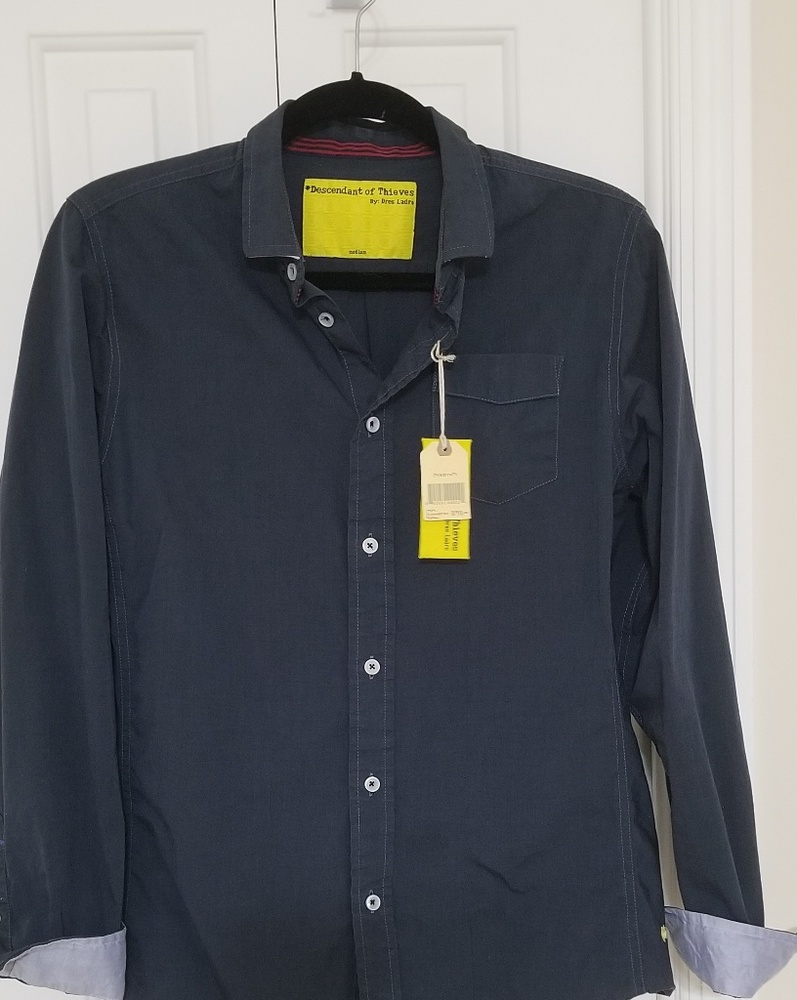 Men's long sleeve dress shirt size M